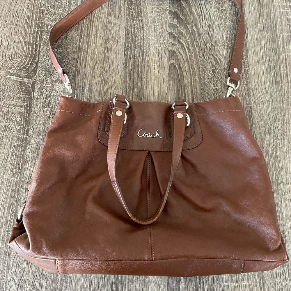 Coach leather crossbody bag